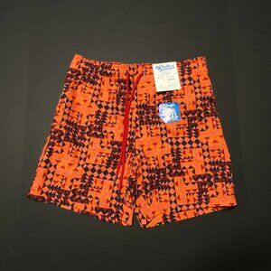 NWT Mr Swim - Swim Trunks - Multicolor Geometric Print - Inner Mesh Lined
